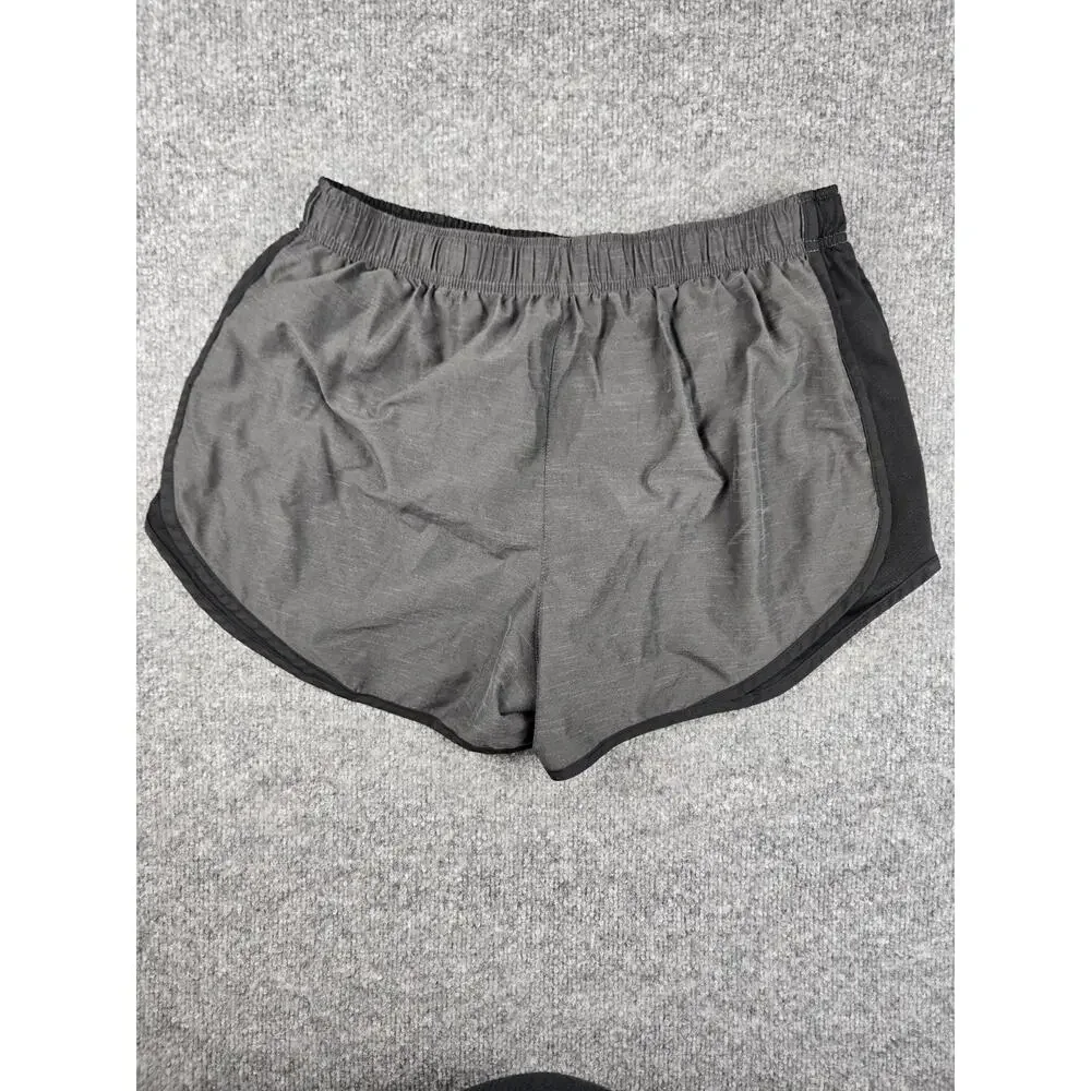 Nike Shorts Womens Adult Large‎ Black Swoosh Logo Running Athletic Shorts #648